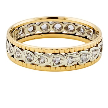 9ct gold Paste full eternity Ring size U